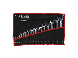 Komplet kluczy płasko-oczkowych 6-32 mm 17 szt. Schmith