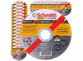 Zestaw tarcz do stali nierdzewnej 125x1,0 25 szt. Schmith
