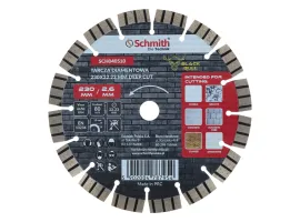 Tarcza diamentowa Deep Cut 230x2,6mm Black Bull, Średnica: 230, Typ: segmentowa, Grubość: 2,6 Schmith