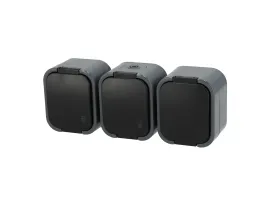 Gniazdo bryzgoodporne, potrójne IP54 Schmith