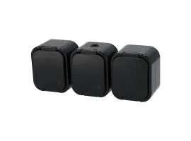 Gniazdo bryzgoodporne, potrójne IP56 Schmith