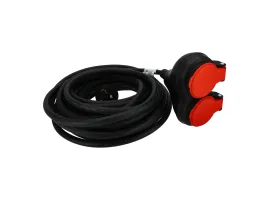 Przedłużacz dwugniazdowy 20m 3x1,5mm, Długość: 20, Przekrój przewodu: 3x1,5mm Schmith