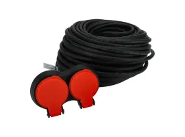 Przedłużacz dwugniazdowy 30m 3x1,5mm, Długość: 30, Przekrój przewodu: 3x1,5mm Schmith