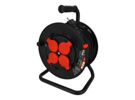 Przedłużacz bębnowy 20m AntiTwist 3x1,5mm, Długość: 20, Liczba gniazd: 4, Przekrój przewodu: 3x1,5mm Schmith