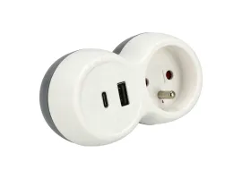 Adapter z gniazdami USB, Rodzaj: z USB, Uziemienie: Tak Schmith