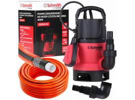 Pompa do brudnej wody 400W z wężem 10m Schmith