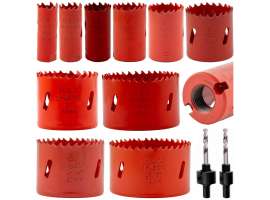 Zestaw otwornic bimetalowych 19-73mm 12 szt. Schmith