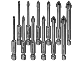 Zestaw wierteł do szkła i ceramiki 3-10mm 12 szt. Schmith