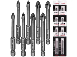 Zestaw wierteł do szkła i ceramiki 5-10mm 8 szt. Schmith