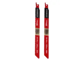Brzeszczot bimetalowy do drewna z gwoździami 225mm 10-14TPI 2 szt. Schmith