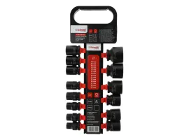 Zestaw nasadek udarowych dwunastokątnych 1/2" 10-32mm 14 szt., Rozmiar: 10-32, Typ klucza: 12-kątny, Rodzaj klucza: nasadka udarowa krótka Schmith