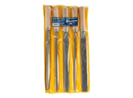 Komplet pilników ślusarskich 250/3 5 szt., Nacięcia pilnika: 3 - wykańczające, Długość pilnika: 250, Ilość pilników w zestawie: 5 szt. Schmith