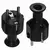 Wtyczka prosta 2p+Z 16A 250V Uni-Schuko czarna Schmith