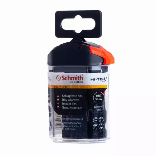 Bity udarowe PH2 50MM 10szt. - Linia HI-TEK Schmith