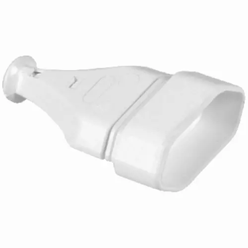 Gniazdo przenośne 2p 2,5A 250V płaskie białe