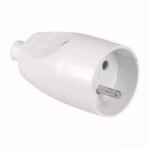 Gniazdo przenośne 2p+Z 16A 250V białe