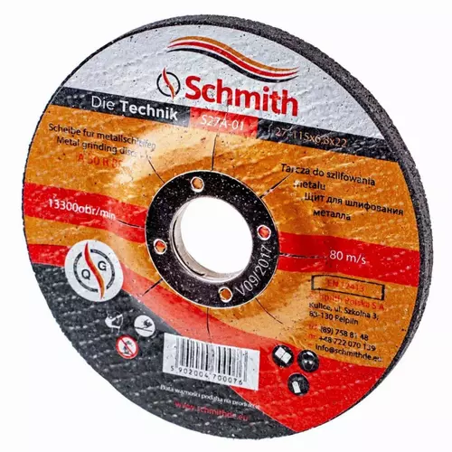 Tarcza do szlifowania metalu 230x6,8 marki Schmith
