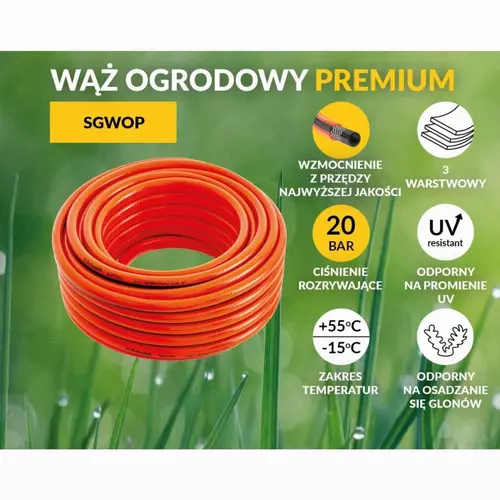 Wąż ogrodowy "PREMIUM" fi 1", 50m Schmith