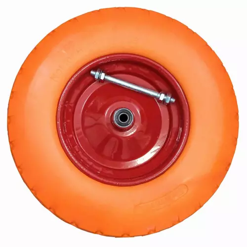 Kółko do taczki pu 4.00-8 z ośką