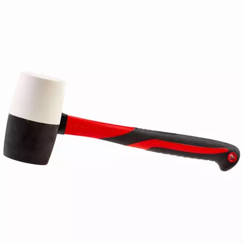 Młotek gumowy z trzonkiem FIBERGLASS - 910 g