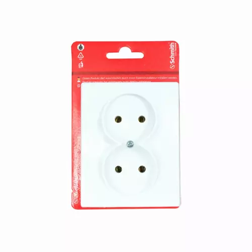 Gniazdo p/t 2x2P 16A 250V Schmith