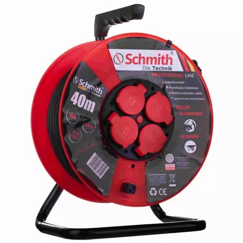 Przedłużacz bęby o długości 40m 3x2,5mm Professional Linenow Schmith