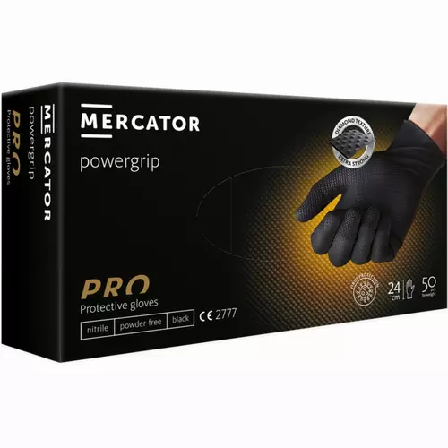 Rękawiczki Nitrile GoGrip Czarne L 50szt marki Schmith SNIM-GOGRIP-L