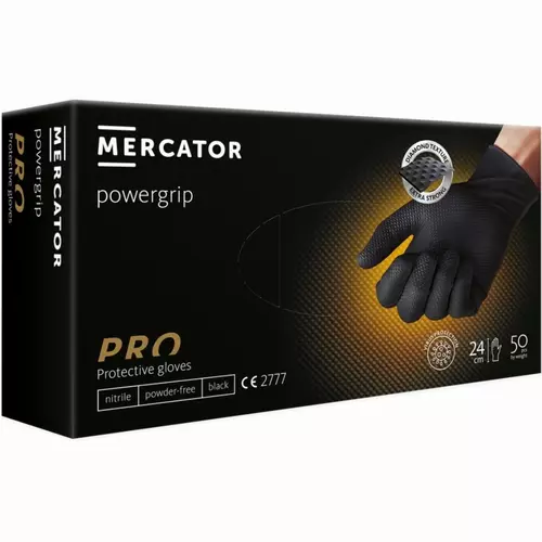 Rękawiczki Nitrile GoGrip Czarne XL 50szt marki Schmith SNIM-GOGRIP-XL