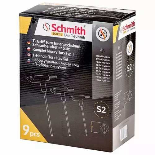 Komplet kluczy TORX TYP T 9szt Schmith