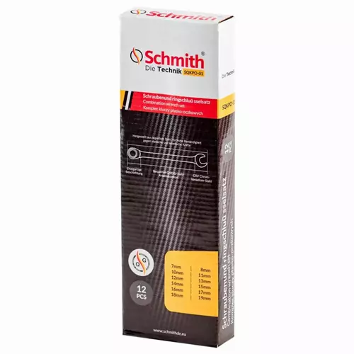 Komplet kluczy płasko-oczkowych 12 szt Schmith