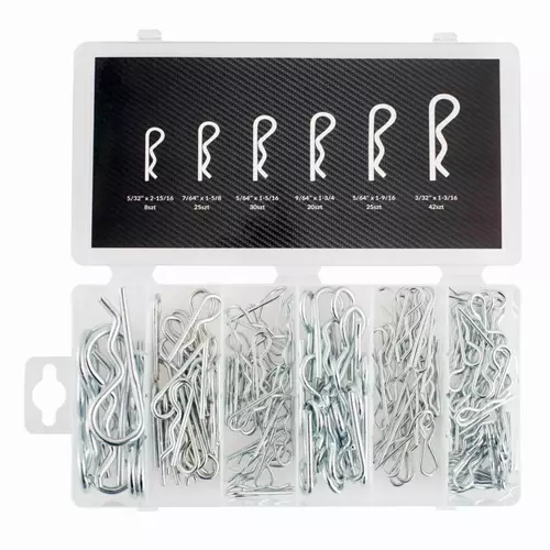 Komplet zawleczek sprężynowych 150 szt