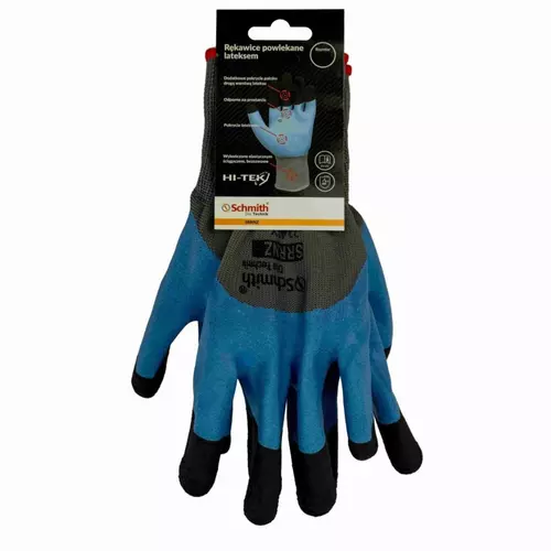 Rękawice powlekane lateksem z zaw 9(kpl=12 par)