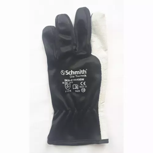 Rękawice robocze skóra kozia 10 czarny (12 par) Schmith