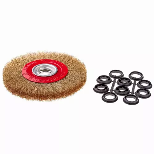 Szczotka tarczowa z otworem 32 drut falowany 200 marki Schmith