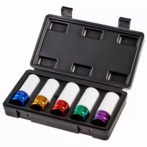 Zestaw nasadek udarowych 1/2" do alufelg 5szt.