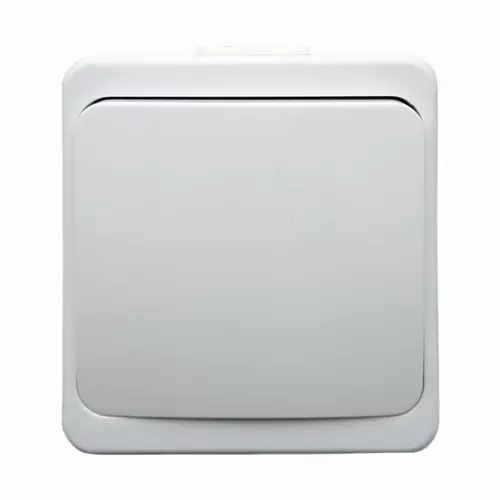 Włącznik n/t schodowy biały IP44