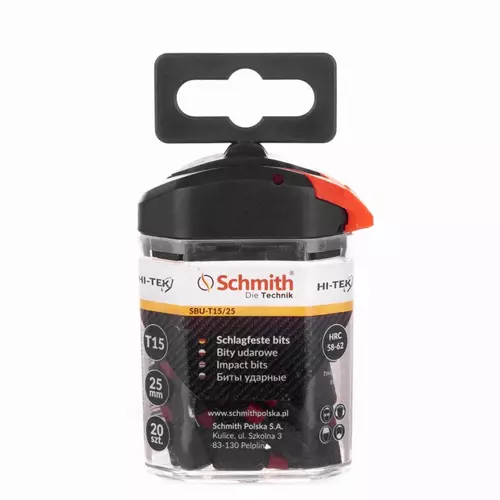 Bity udarowe T15 25MM 20szt. - Linia HI-TEK marki Schmith