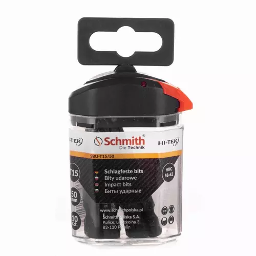 Bity udarowe T15 50MM 10szt. - Linia HI-TEK marki Schmith