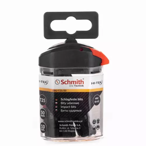 Bity udarowe T25 50MM 10szt. - Linia HI-TEK marki Schmith