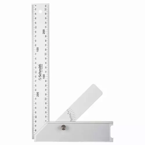 Kątownik aluminiowy z kątomierzem 350 mm