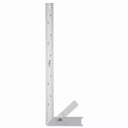 Kątownik aluminiowy z kątomierzem 600 mm