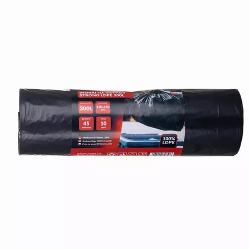 Worki na odpady LDPE 300l (10sztuk w rolce)