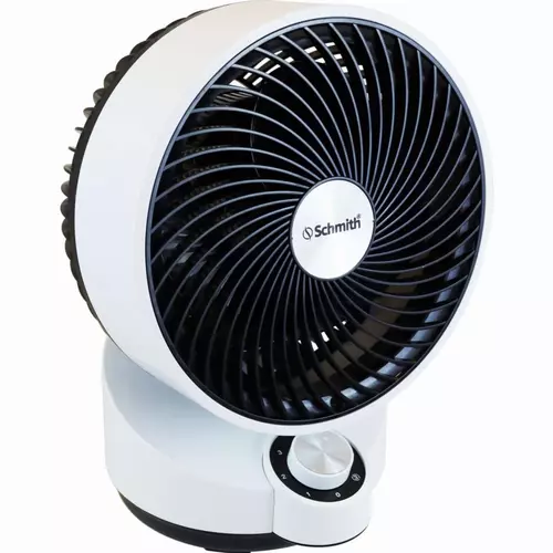 Wentylator biurkowy 50W czarno-biały