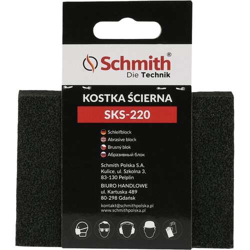 Kostka ścierna  70x100x25 P220, Granulacja: P220 Schmith