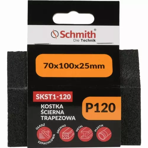 Kostka ścierna trapezowa 70x100x25 P120