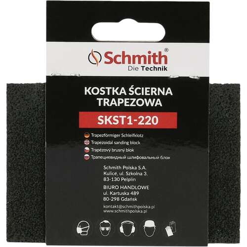 Kostka ścierna trapezowa 70x100x25 P220, Granulacja: P220 Schmith