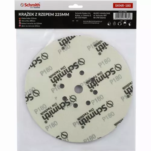 Krążek z rzepem 225mm P180 5szt marki Schmith