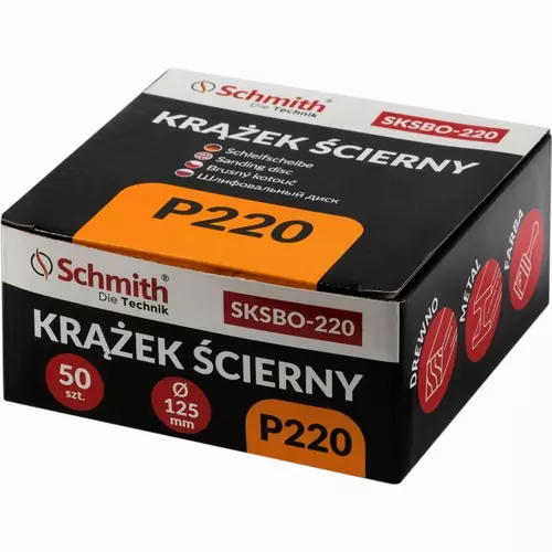 Krążek ścierny 125mm P220 50 szt. Schmith