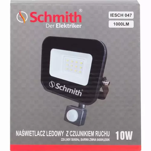 Naświetlacz LED 10W 1000lm czu. ruchu na podczerw marki Schmith IESCH 047 1