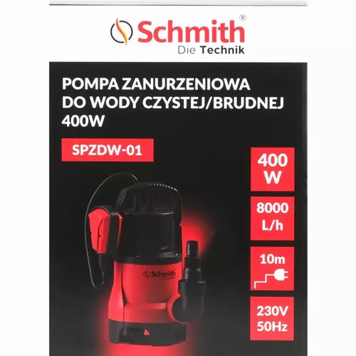 Pompa zanurzeniowa do wody czystej/brudnej 400 W Schmith